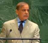 Shehbaz Sharif in sabre-rattling UN speech threatens India, praises military overlords