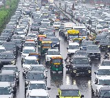 Major traffic jam on Vijayawada-Hyderabad highway as people return home after Dussehra holidays