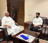 Revanth Reddy Visits Mallikarjun Kharge