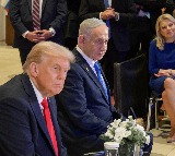 Knesset members expelled after disrupting Trump speech at Israeli parliament