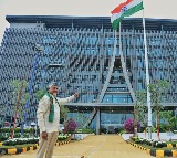 Chandrababu Naidu Inaugurates CRDA Building Reviews Amaravati Works