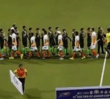 India Pakistan Hockey Players Shake Hands in Sultan of Johor Cup
