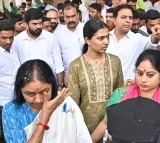 Maganti Sunitha files nomination for Jubilee Hills bypoll with KTR