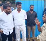 YSRCP Leader Venkate Gowda Misbehaves with Police in Palamaner