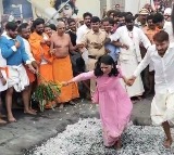 Karnataka: Deputy Commissioner takes part in fire-walking ritual at Hasanamba temple; wins hearts