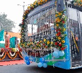 Delhi CM Rekha Gupta flags off DTC’s inter-state bus service to Sonipat