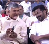 Chandrababu Naidu and Revanth Reddy Share Cordial Moment at Ramoji Excellence Awards