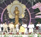 Aishwarya Rai Bachchan touches PM Modi’s feet at centenary celebrations of Shri Sathya Sai Baba