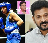 Nikhat Zareen Wins Gold CM Revanth KTR Congratulate