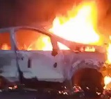 Man charred to death as car catches fire in Hyderabad
