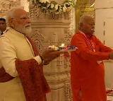 PM Modi, RSS chief Mohan Bhagwat offer prayers at Ram Temple ahead of 'Dhwajarohan Utsav'