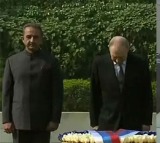 Vladimir Putin Visits Rajghat Pays Tribute to Gandhi