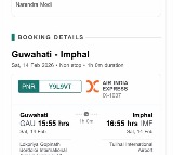 Narendra Modi Assam to Manipur Ticket Booked by Congress