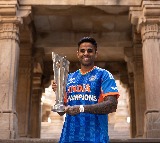 Suryakumar Yadav poses with T20 WC trophy at historic Adalaj Stepwell after India’s title triumph