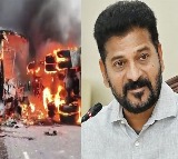 Revanth Reddy reacts to Markapuram bus accident expresses grief