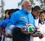 FIFA chief Infantino applauds PM Modi's football session in Sikkim