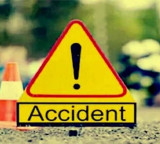 TGSRTC bus overturned near Mandamarri major accident averted