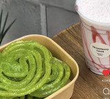Matcha Jalebi a fusion of Indian and Japanese flavors