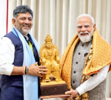 DK Shivakumar meets PM Modi for the first time after taking charge as CM