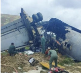 IAF AN-32 bursts into flames after landing in Assam's Jorhat