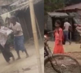 Parents assault daughter over love marriage father presses foot on neck