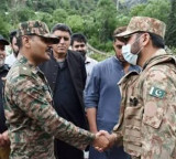 Rare scene at LoC as Indian and Pakistani military officers shake hands