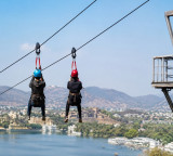 Two tourists stranded mid-air on Udaipur zip-line rescued safely