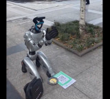 Unitree G1 robot begging on knees for power charging in China