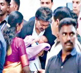 CM Vijay names MLA Pallavi child Tamil Vetri Kondan