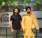 Ram Charan meets Pawan Kalyan see photos