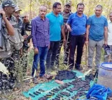 Maoist weapon dump and 24 lakh cash seized in Chhattisgarh