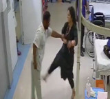 Woman creates ruckus at LB Nagar hospital at midnight and attacks doctors video goes viral