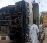 RTC bus accident in Wanaparthy district leaves ten injured