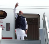 PM Modi emplanes for New Delhi after concluding State visit to Seychelles