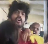 Raju Weds Rambai hero Akhil Raj attempts attack on delivery boy video viral