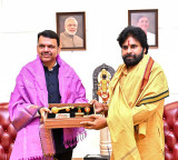 Pawan Kalyan discusses tiger conservation in Eastern Ghats with Maha CM Fadnavis