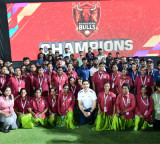Bhimavaram Bulls win APL title against Vizag as Minister Nara Lokesh presents trophy