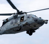 US Navy helicopter emergency landing in Arabian Sea one missing