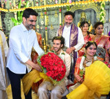 Nara Lokesh attends wedding ceremonies and blesses newlywed couples