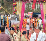 Amarnath Yatra grand welcome for first batch at Chanderkot