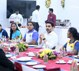 Nara Lokesh dinner meet with elite players participating in Commonwealth and Asian Games
