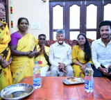 CM visit in Kuppam Chandrababu Naidu goes to TDP senior leader house