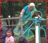 Elderly woman gym workout in saree viral video sparks safety debate