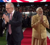 Massive Melbourne reception for PM Modi bowls over Albanese, Victorian Premier