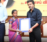 Vijay keeps his word providing government jobs for 32 families