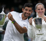 Wimbledon: Ostapenko and Arevalo lift mixed doubles title