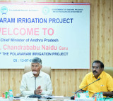 Chandrababu Naidu reviews 36 irrigation projects from Polavaram site