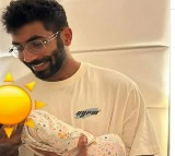 Pacer Jasprit Bumrah posted the photo of his son