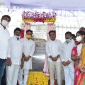 KTR Lay Foundation For Steel Bridges At Indira Park