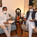 YS Jagan meets Gajendra Singh Shekhawat